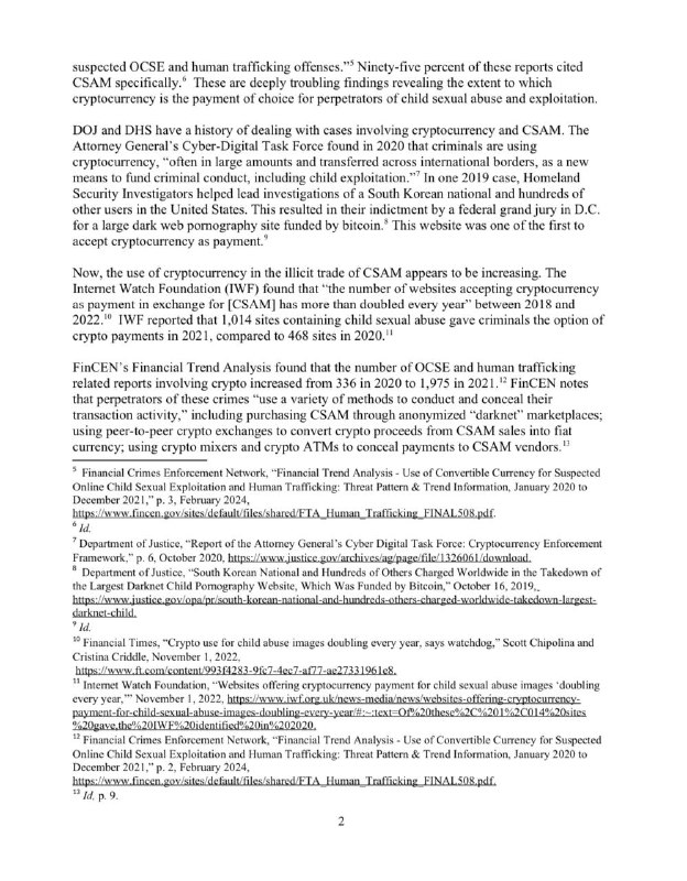 JUST IN: 🇺🇸 US Senator Elizabeth Warren writes letter to the DOJ claiming cryptocurrency is the 
