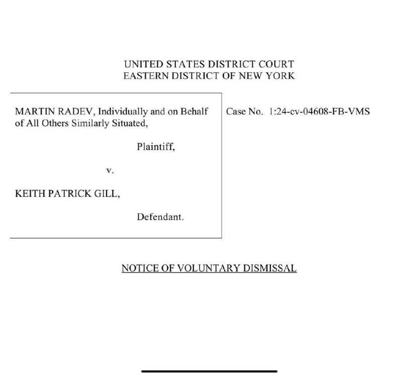 JUST IN: Roaring Kitty (Keith Gill) securities fraud GameStop lawsuit dismissed.@WatcherGuruJUST IN: Roaring Kitty (Keith Gill) securities fraud GameStop lawsuit dismissed.@WatcherGuru
