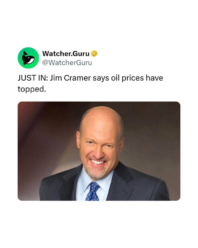 Jim Cramer is a national treasure@WatcherGuruJim Cramer is a national treasure@WatcherGuru