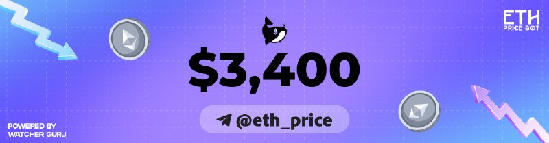 🟢 $3,400 @eth_price