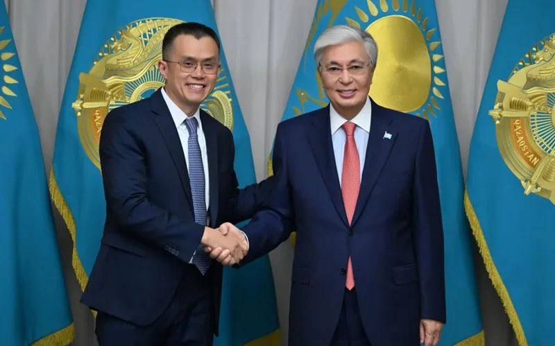 JUST IN: 🇰🇿 Binance Founder CZ meets with Kazakhstan's President to discuss crypto.@WatcherGuru