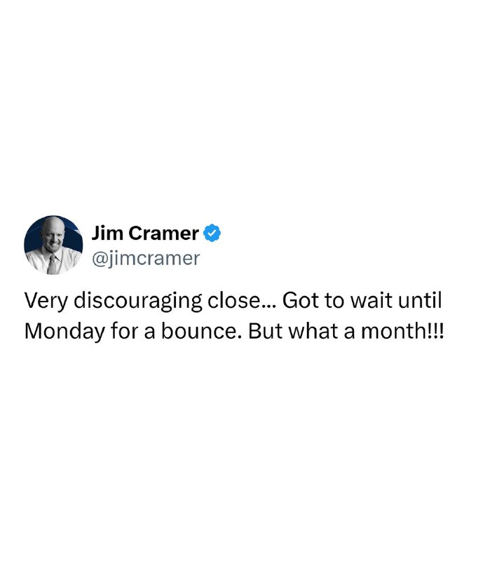 JUST IN: Jim Cramer says 