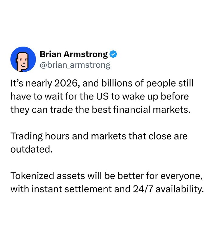 JUST IN: Coinbase CEO Brian Armstrong says 