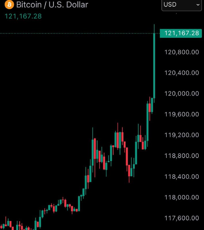 BREAKING: Bitcoin reaches new all-time high of $121,000@WatcherGuruBREAKING: Bitcoin reaches new all-time high of $121,000@WatcherGuru