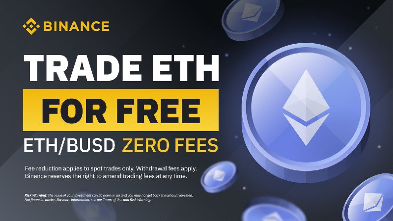 JUST IN: Binance has announced a zero fee trading for $ETH / $BUSD pair starting on August 26th. 📰 Full Story@WatcherGuru