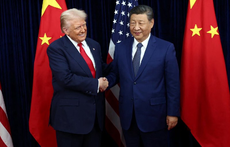 JUST IN: 🇺🇸🇨🇳 President Trump says his meeting with Chinese President Xi Jinping was 