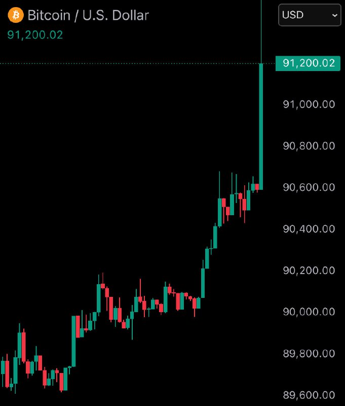 JUST IN: $91,000 Bitcoin@WatcherGuru