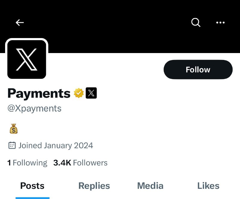JUST IN: X launches new payments account.@WatcherGuru