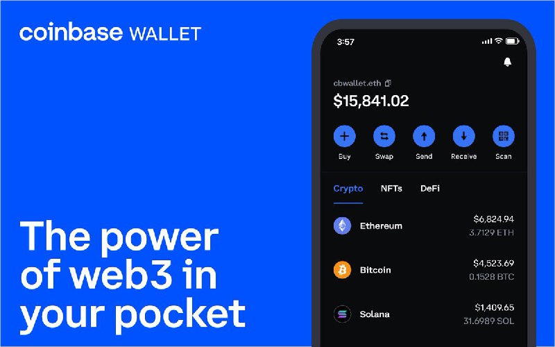 JUST IN: Coinbase has released a redesigned version of its Wallet App, with dark mode, access to DeFi, and Solana support. @WatcherGuru