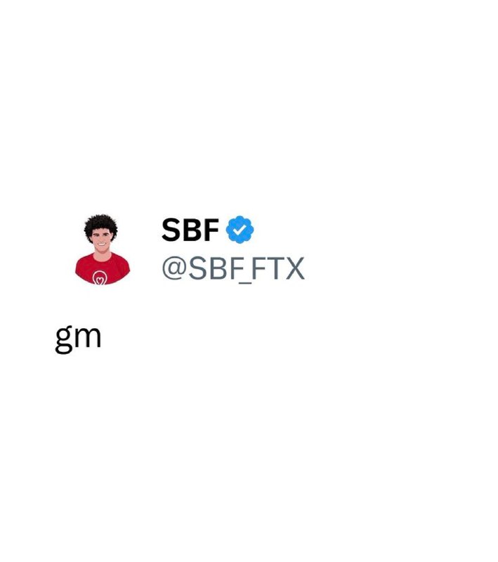 JUST IN: Sam Bankman-Fried posts 'gm' from prison.@WatcherGuruJUST IN: Sam Bankman-Fried posts 'gm' from prison.@WatcherGuru