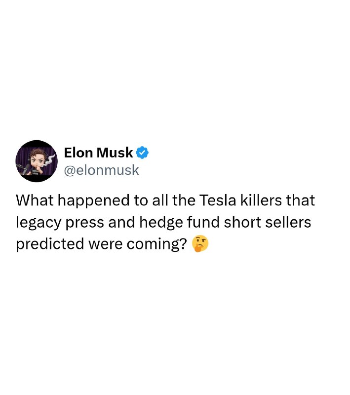 JUST IN: Elon Musk says 