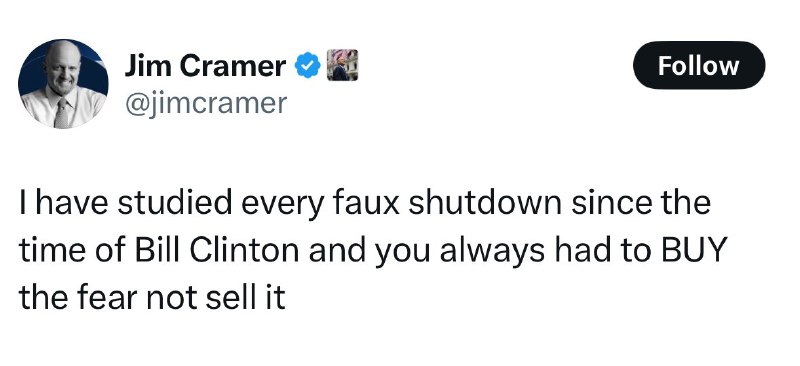 JUST IN: Jim Cramer says 