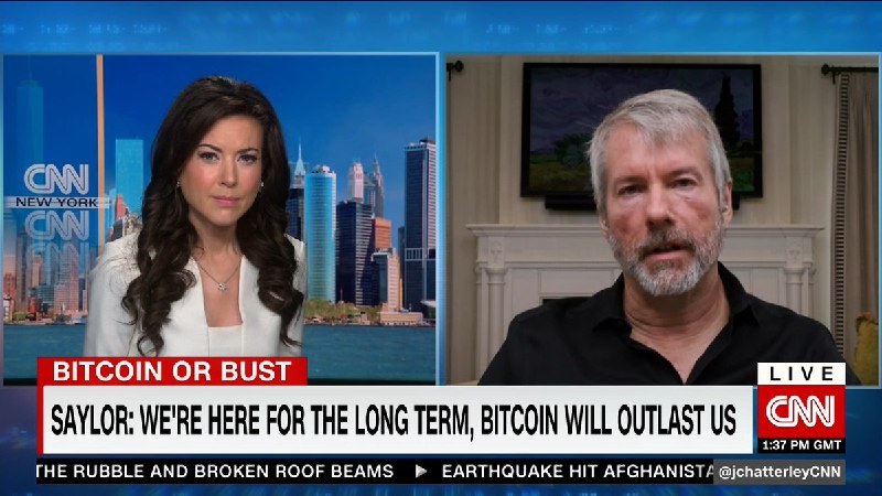 JUST IN: Michael Saylor says 