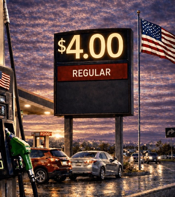 JUST IN: 🇺🇸 Average US gas prices rise to $4.00 per gallon as war with Iran resumes.@WatcherGuruJUST IN: 🇺🇸 Average US gas prices rise to $4.00 per gallon as war with Iran resumes.@WatcherGuru