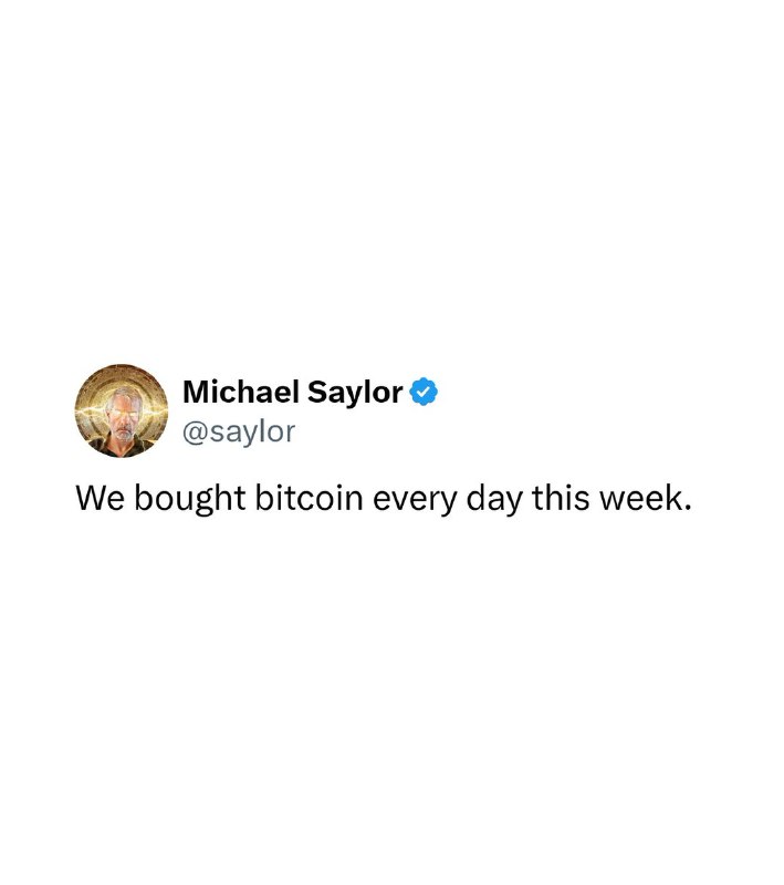 JUST IN: Michael Saylor says Strategy 