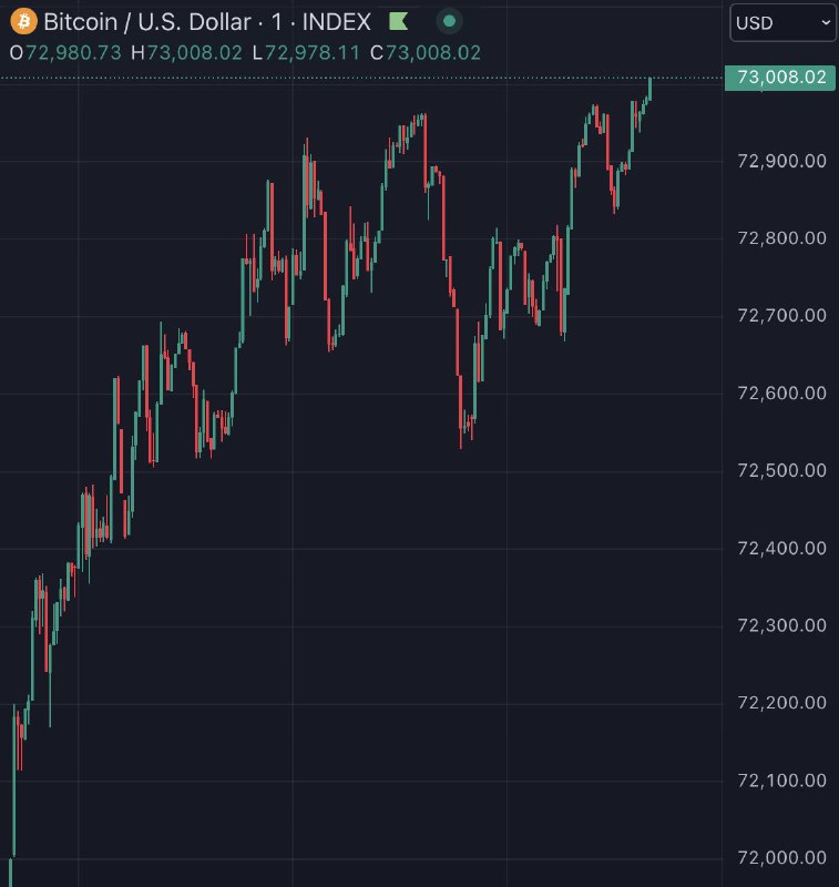 JUST IN: $73,000 Bitcoin💸 @bitcoin_price