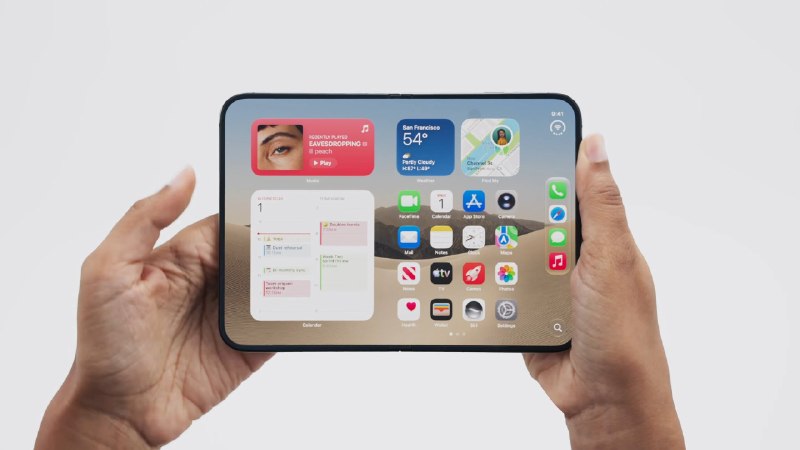 JUST IN: Apple $AAPL unveils new foldable 