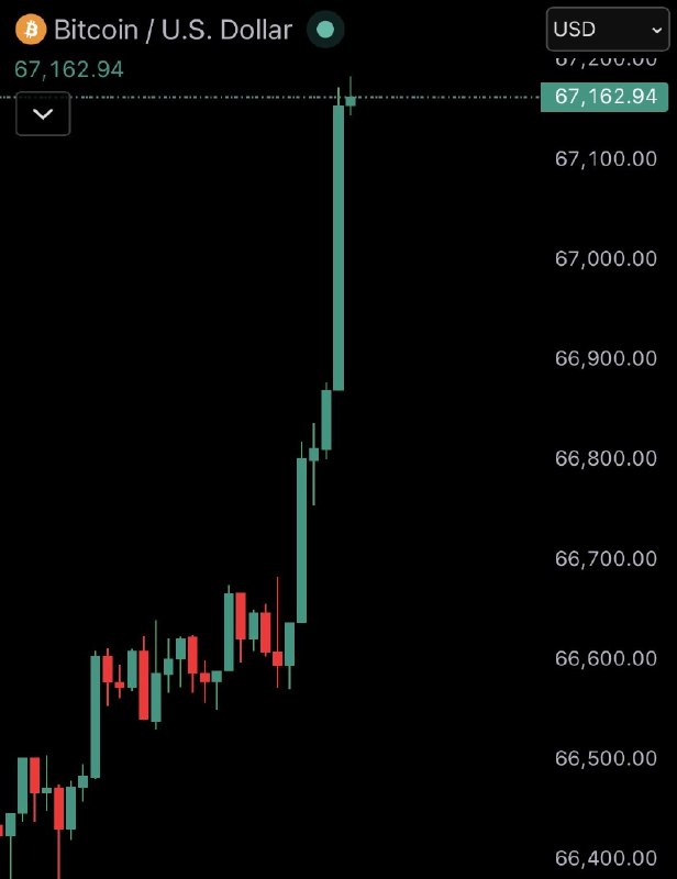 JUST IN: $67,000 Bitcoin@WatcherGuru
