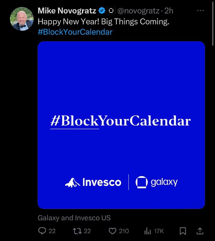 JUST IN: Galaxy CEO & Spot Bitcoin ETF applicant says 