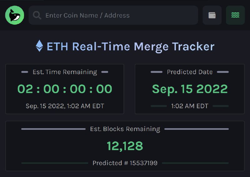 JUST IN: An estimated 48 hours remain until Ethereum merges to proof-of-stake. Real-Time: watcher.guru/ethmerge@WatcherGuru