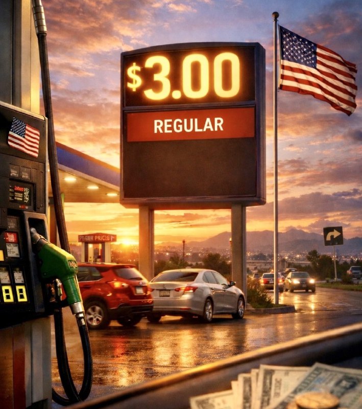 JUST IN: 🇺🇸 Average US gas prices rise to $3 for the first time since November 2025.@WatcherGuruJUST IN: 🇺🇸 Average US gas prices rise to $3 for the first time since November 2025.@WatcherGuru