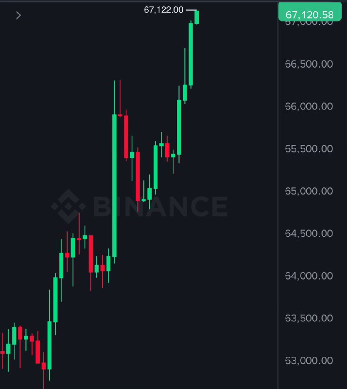 JUST IN: Bitcoin reclaims $67,000@WatcherGuru