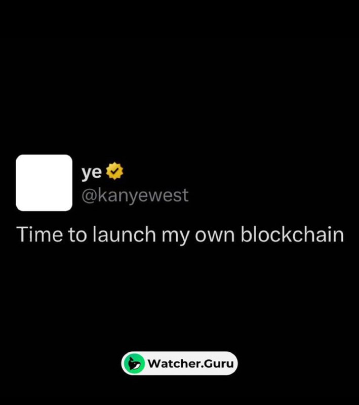 JUST IN: Kanye West says it's 