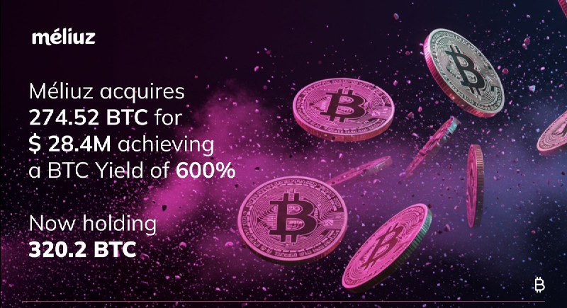 JUST IN: 🇧🇷 Meliuz buys $28.4 million Bitcoin, becoming Brazil's first BTC Treasury company.@WatcherGuru