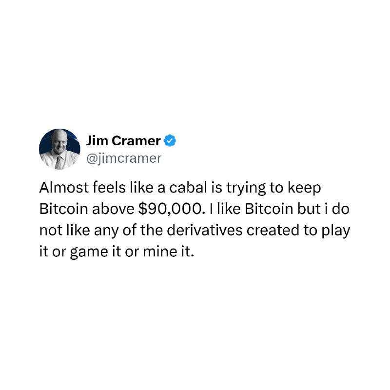 JUST IN: Jim Cramer says it feels like a 