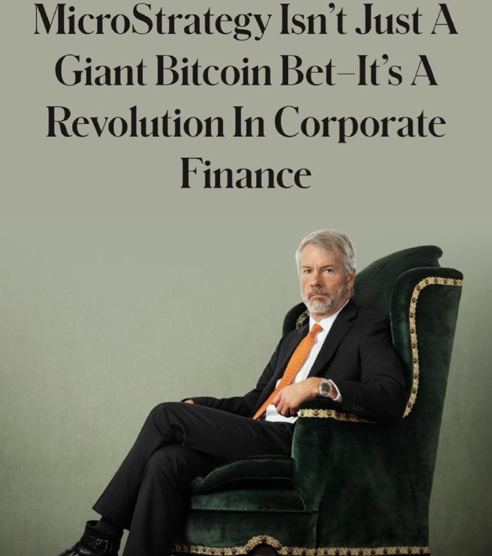 JUST IN: Michael Saylor featured on the latest cover of Forbes as 