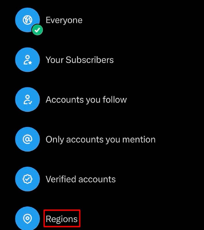 JUST IN: X officially launches feature allowing users to restrict replies to posts by region.@WatcherGuruJUST IN: X officially launches feature allowing users to restrict replies to posts by region.@WatcherGuru