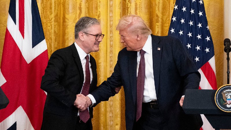 JUST IN: 🇺🇸🇬🇧 President Trump officially announces new trade deal with the United Kingdom.@WatcherGuru