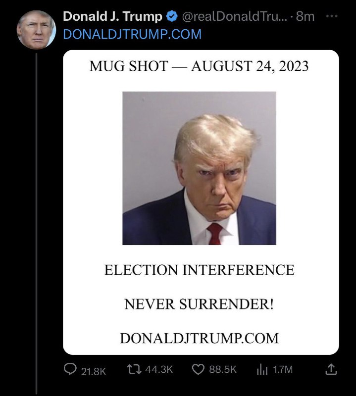 JUST IN: 🇺🇸 President Trump officially returns to X (Twitter).@WatcherGuru