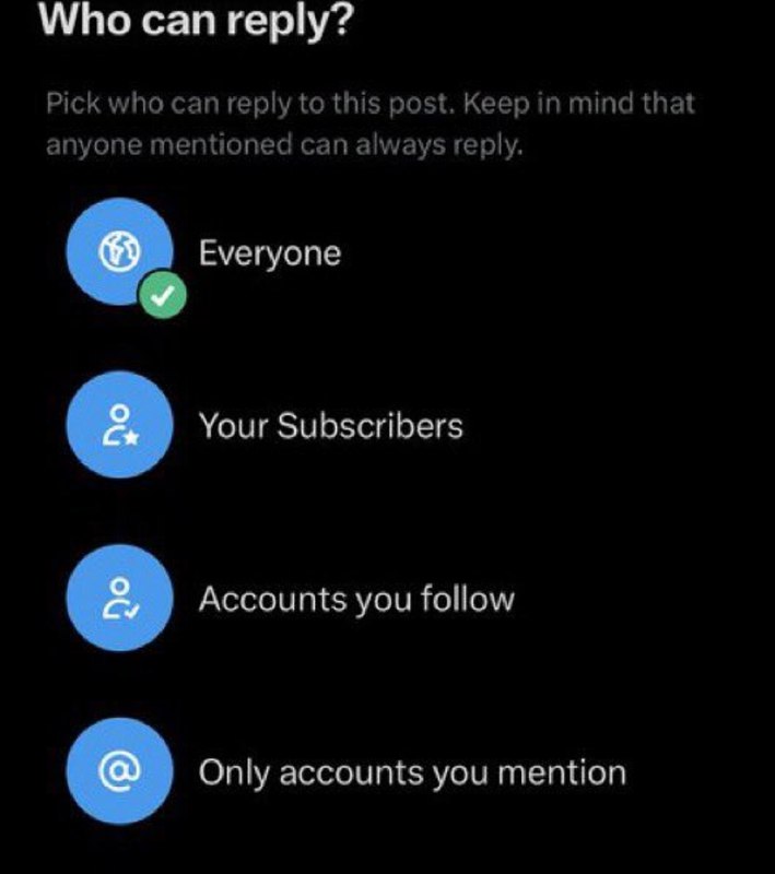 JUST IN: X to soon allow users to restrict replies to posts by country or region.@WatcherGuruJUST IN: X to soon allow users to restrict replies to posts by country or region.@WatcherGuru
