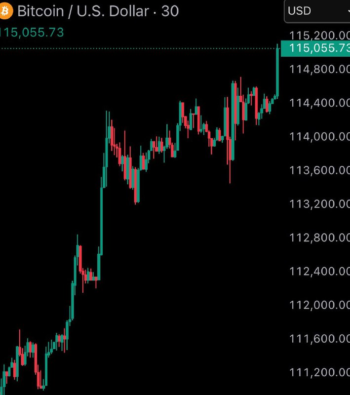 JUST IN: Bitcoin reclaims $115,000@WatcherGuruJUST IN: Bitcoin reclaims $115,000@WatcherGuru