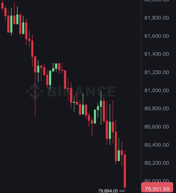 JUST IN: Bitcoin falls under $80,000@WatcherGuru