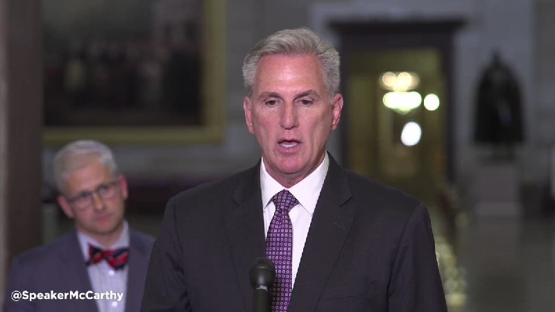 JUST IN: 🇺🇸 House Speaker McCarthy says 