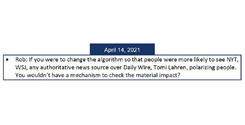 JUST IN: 🇺🇸 President Biden's administration asked Facebook to change its algorithm in effort to control speech.@WatcherGuru
